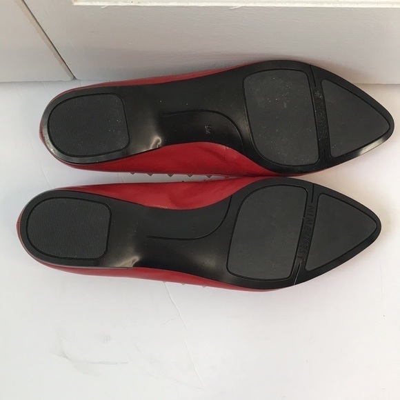 Price firm NINE WEST Red Raffi Studded Flats Size 9M - Picture 5 of 6